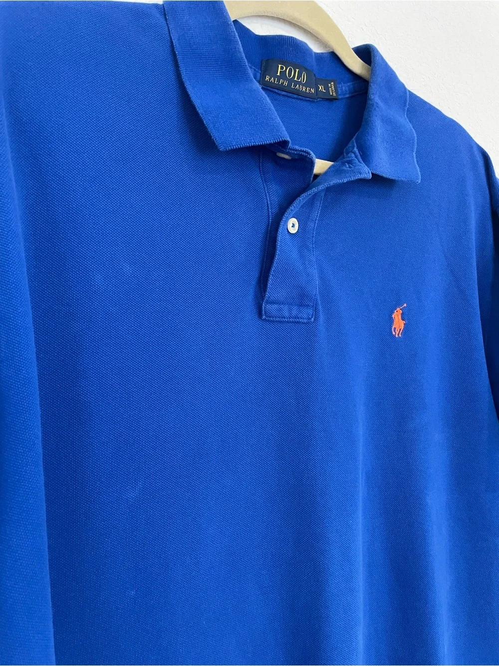 Polo by Ralph Lauren Royal Blue Polo with Orange Pony